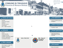 Tablet Screenshot of comune.triuggio.mb.it